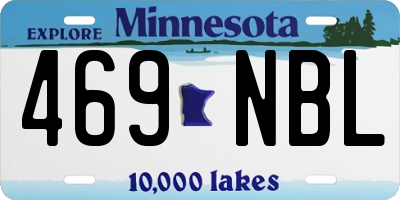 MN license plate 469NBL