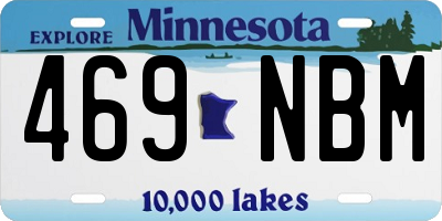 MN license plate 469NBM