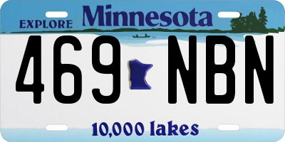 MN license plate 469NBN