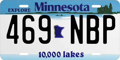 MN license plate 469NBP