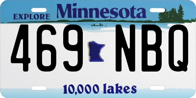 MN license plate 469NBQ