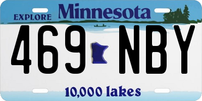 MN license plate 469NBY