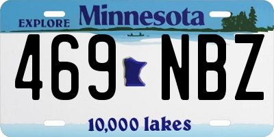 MN license plate 469NBZ