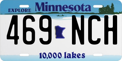 MN license plate 469NCH