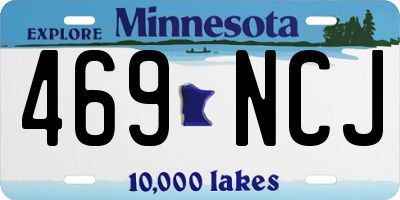 MN license plate 469NCJ