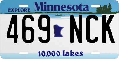 MN license plate 469NCK