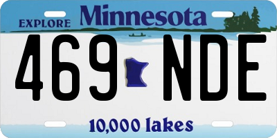 MN license plate 469NDE