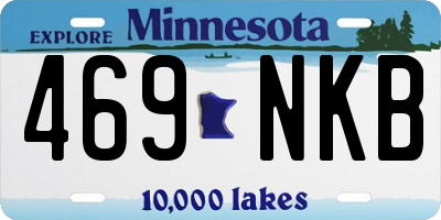 MN license plate 469NKB