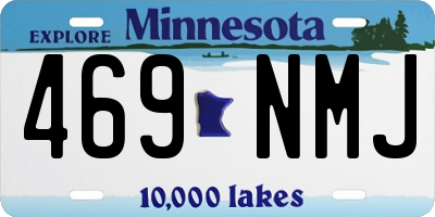 MN license plate 469NMJ