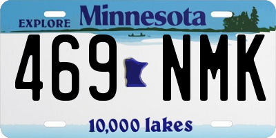 MN license plate 469NMK