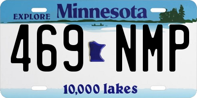 MN license plate 469NMP