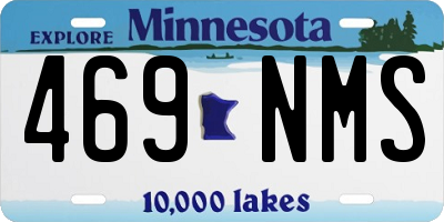 MN license plate 469NMS