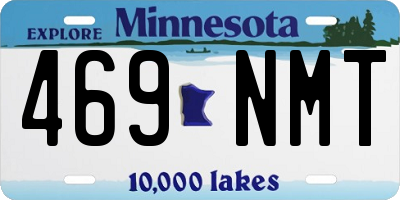 MN license plate 469NMT
