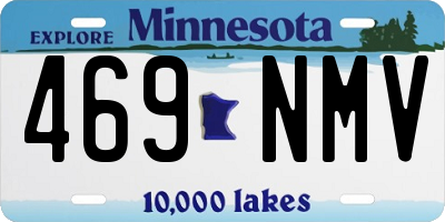 MN license plate 469NMV