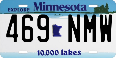 MN license plate 469NMW