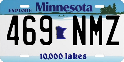 MN license plate 469NMZ