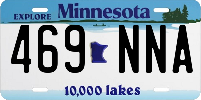 MN license plate 469NNA