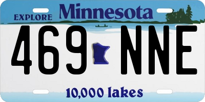 MN license plate 469NNE