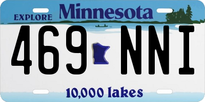 MN license plate 469NNI