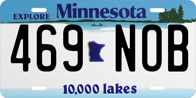 MN license plate 469NOB