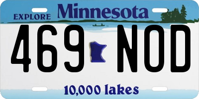 MN license plate 469NOD