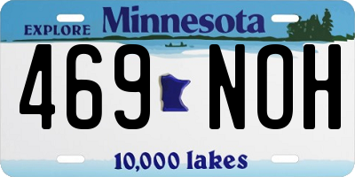 MN license plate 469NOH