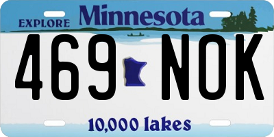 MN license plate 469NOK