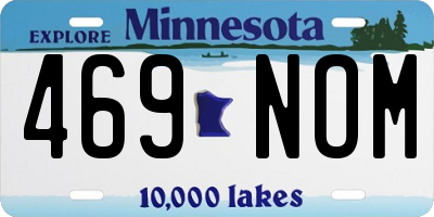 MN license plate 469NOM