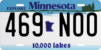 MN license plate 469NOO