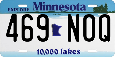 MN license plate 469NOQ