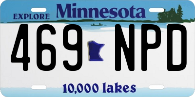 MN license plate 469NPD