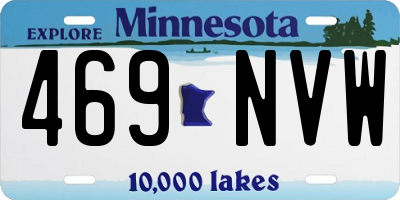 MN license plate 469NVW