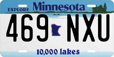 MN license plate 469NXU