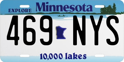 MN license plate 469NYS