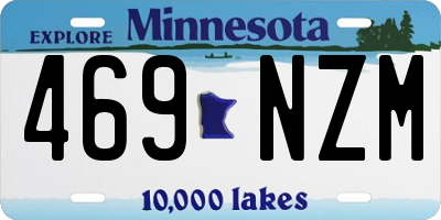 MN license plate 469NZM