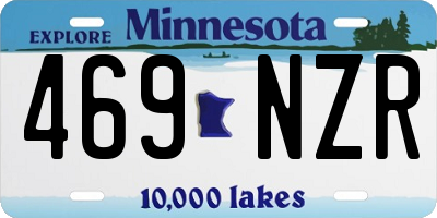 MN license plate 469NZR