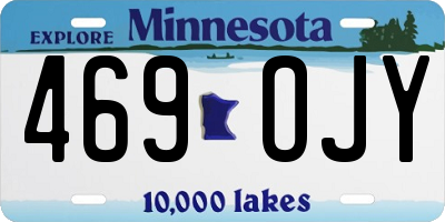MN license plate 469OJY