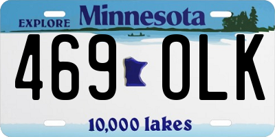 MN license plate 469OLK