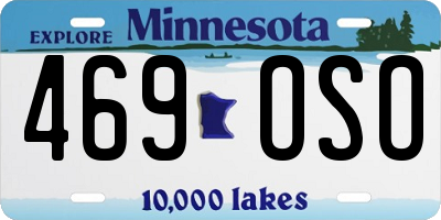 MN license plate 469OSO