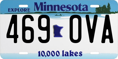 MN license plate 469OVA