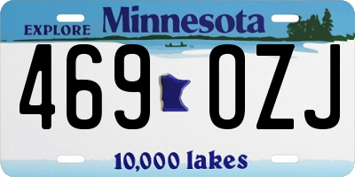 MN license plate 469OZJ
