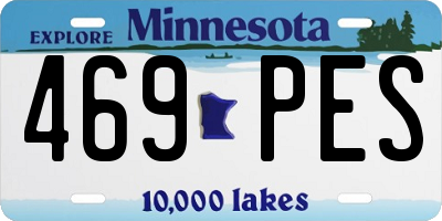 MN license plate 469PES