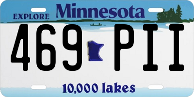 MN license plate 469PII
