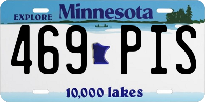 MN license plate 469PIS