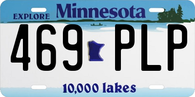 MN license plate 469PLP