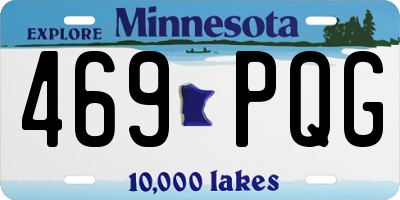MN license plate 469PQG