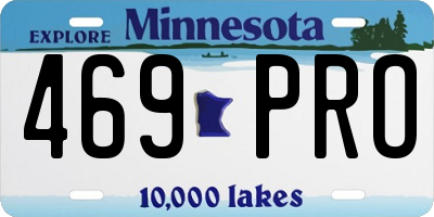 MN license plate 469PRO