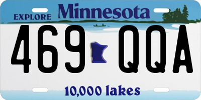 MN license plate 469QQA
