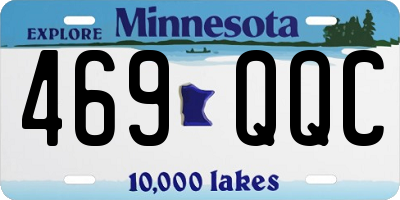 MN license plate 469QQC