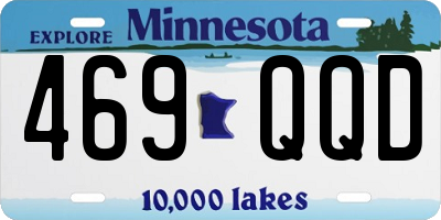 MN license plate 469QQD
